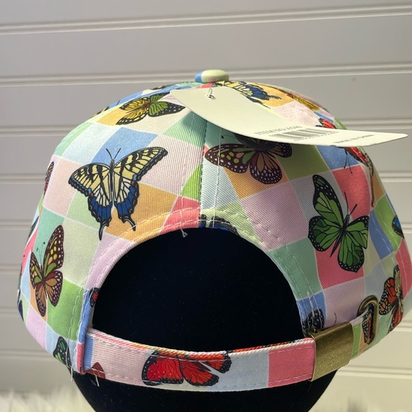 Butterfly 🦋 Pastel Colorblocked with Multicolored Butterflies Baseball Cap - Picture 7 of 12